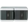 Caja empotrable tipo F JUNG 8220 KINAW negro transparente blanco