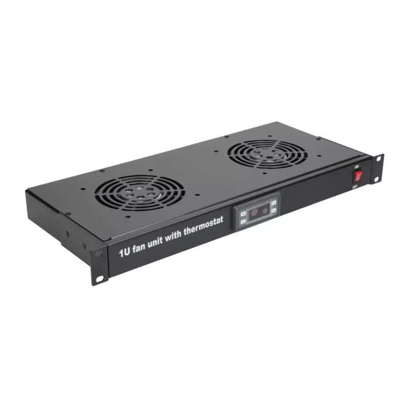 Panel de ventiladores Extralink EX.19089 19 pulgadas 2 ventiladores con termostato