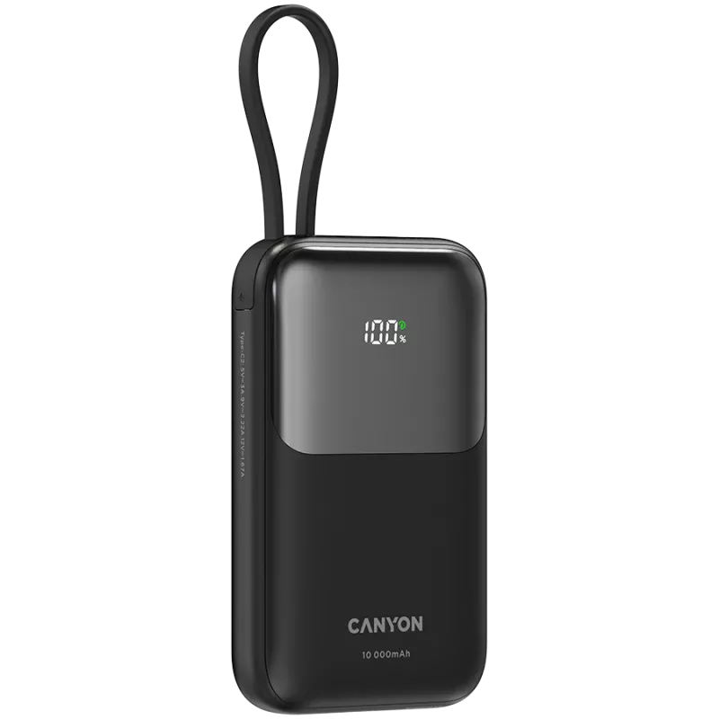 OnPower 101 con cable integrado 10000 mAh PD22.5W negro
