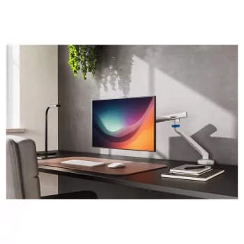 Soporte de monitor DIGITUS Single Design para pantallas de hasta 35 pulgadas, pinza, 10 kg, VESA 75x75–100x100, inclinable -45–90°