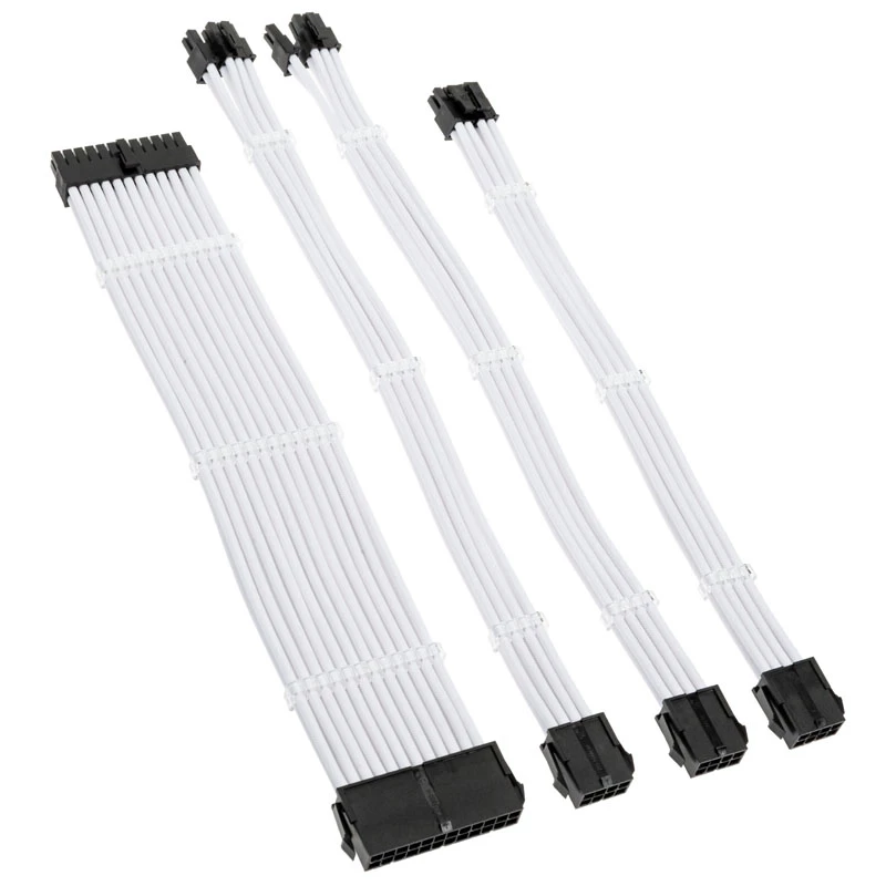 Kit de extensión de cable trenzado Kolink Core Standard - Brilliant White