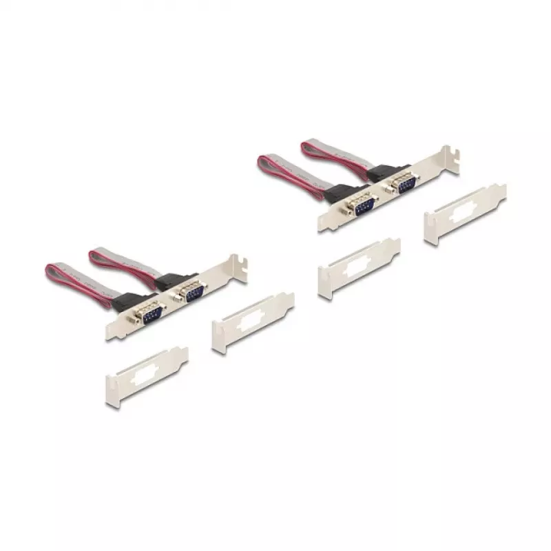 Tarjeta de interfaz RS-232 interna DELOCK 95278 — Host Mini PCI Express, 4× salidas RS-232, FIFO 256 B, 30×51×10 mm
