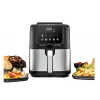 Freidora de aire Rommelsbacher FRH 1500 — 5 L, 1500 W, acero inoxidable/negro