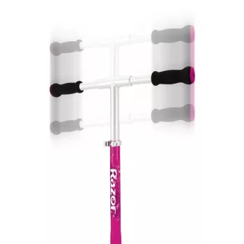 Patinete Razor A5 Lux – aluminio plegable, ruedas de poliuretano de 20 cm, manillar ajustable, carga máx. 100 kg, rosa