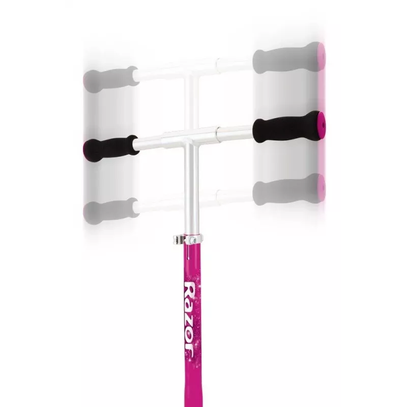 Patinete Razor A5 Lux – aluminio plegable, ruedas de poliuretano de 20 cm, manillar ajustable, carga máx. 100 kg, rosa