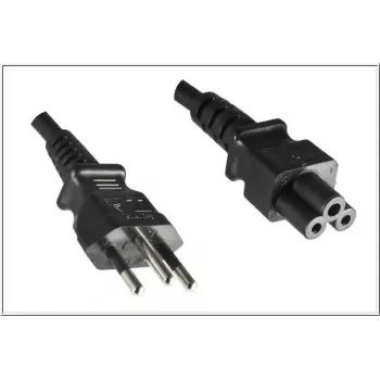 Microconnect PE010818BRAZIL Cable de alimentación negro 1,8 m conector hembra C5