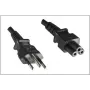 Microconnect PE010818BRAZIL Cable de alimentación negro 1,8 m conector hembra C5