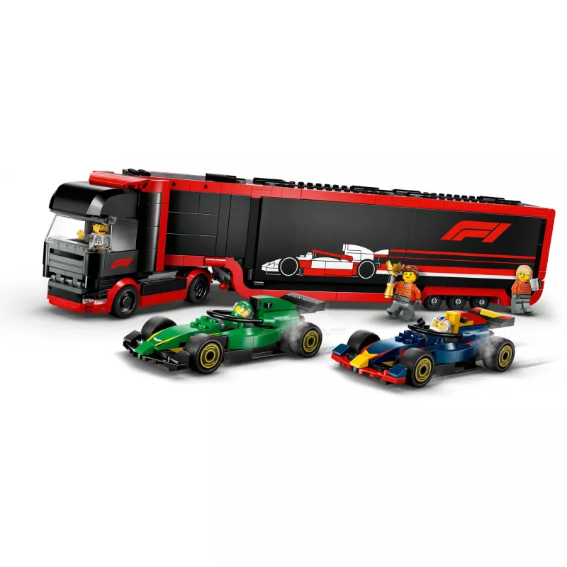 LEGO CITY 60445 F1 - Camión con coches de F1 RB20 y AMR24