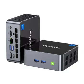 Mini PC GMKtec NucBox M3 Intel Core i5-12450H, 16 GB DDR4, 512 GB SSD, Windows 11 Pro, negro