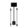 Adaptador de cable de vídeo GEMBIRD A-VGA-HDMI-02 0,15 m — HDMI + VGA (D-Sub) hembra a VGA (D-Sub) macho, negro