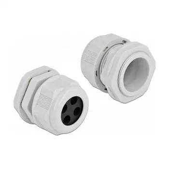Prensaestopas DeLOCK 60384 gris plástico 2 uds.