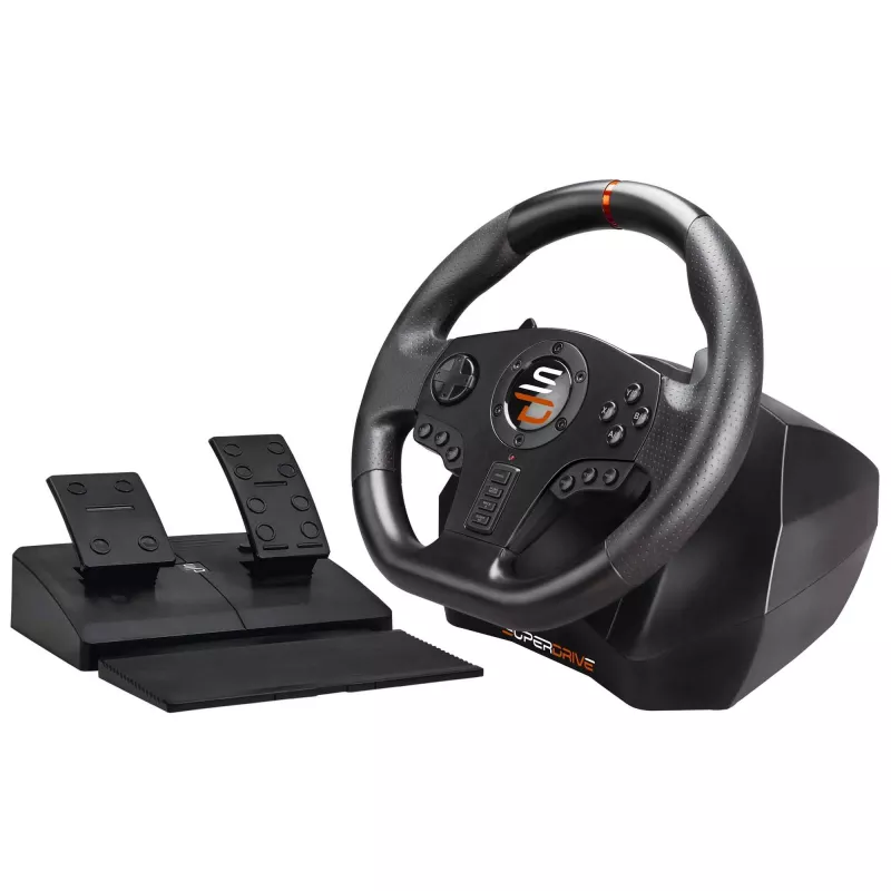 Volante + pedales gaming Subsonic SA5595-PC negro USB