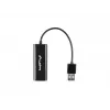 Adaptador de red Lanberg NC-0100-01 de USB 2.0 a RJ45 100 Mbit, cable de 0,15 m