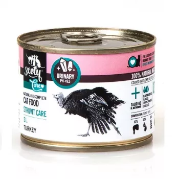 3COTY 51. Pavo Struvite Care - comida húmeda para gatos - 180g