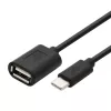 Cable TB OTG USB AF - USB C 15cm negro (AKTBXKU4PAC015B)