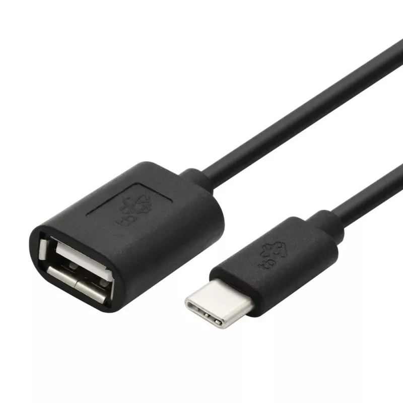 Cable TB OTG USB AF - USB C 15cm negro (AKTBXKU4PAC015B)