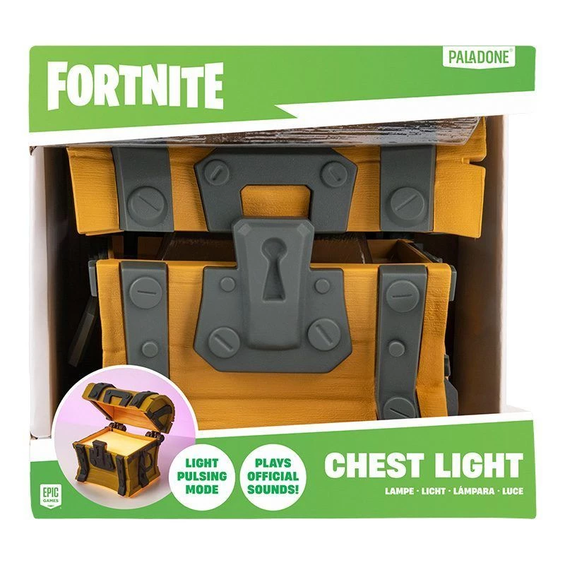 Lámpara de mesa Paladone Fortnite Chest Light – lámpara LED temática de novedad