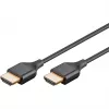 Goobay 75296 Slim cable HDMI de alta velocidad con Ethernet, 4K@60Hz, HDMI 2.0, macho a macho, 5 m, negro