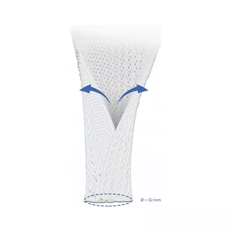 Tubo trenzado DeLOCK 20818 5 m x 32 mm blanco