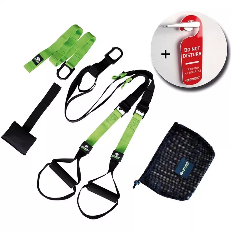 Schildkröt Fitness Entrenador de suspensión negro-verde
