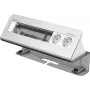 Kindermann CablePort desk² 6 tomas - unidad de tomas empotrable - montaje en superficie - alimentación x 2 - aluminio anodizado (7430000062)