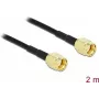 Cable de antena DeLOCK RP-SMA a RP-SMA LMR/CFD100 2 m