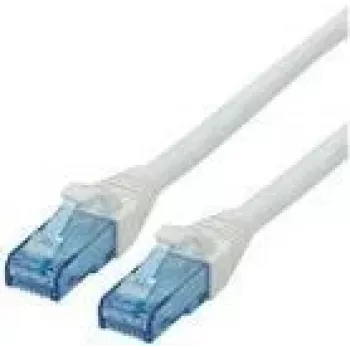 ROLINE - Cable de red - RJ-45 (M) a RJ-45 (M) - 1,5 m - UTP - CAT 6a - libre de halógenos, moldeado, hilo - blanco (21.15.2764)