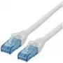 ROLINE - Cable de red - RJ-45 (M) a RJ-45 (M) - 1,5 m - UTP - CAT 6a - libre de halógenos, moldeado, hilo - blanco (21.15.2764)