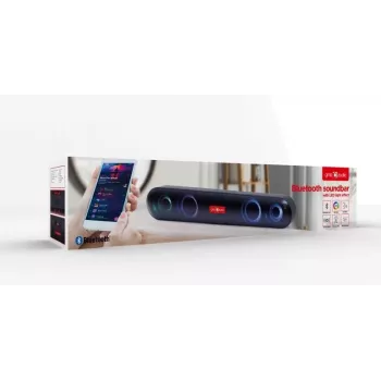 Barra de sonido Gembird SPKBT-BAR400L negra 2.0 canales 10 W
