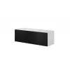 Conjunto de muebles de salón Cama ROCO 3 (2xRO3+2xRO4+2xRO1) blanco/blanco/negro
