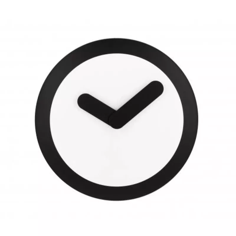NeXtime Reloj 2615zw Focus, Ø25 cm, pared, blanco/negro