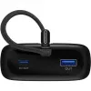Batería externa 20.000 mAh, cable USB-C integrado de 13 cm, 30 vatios (negro, 20 Ah, 1x USB-A, 2x USB-C, PD, QC)