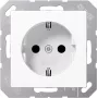 JUNG A 1520 BFKI WW Enchufe SCHUKO resistente a roturas, blanco alpino
