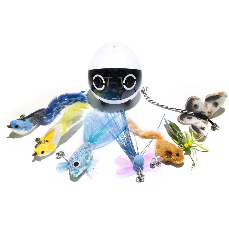 Set interactivo de juguete para gatos Enabot ROLA Mini – juguete con movimiento automático para gatos