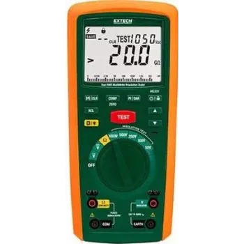 Medidor de aislamiento MG320 50 V, 100 V, 250 V, 500 V, 1000 V 20 G