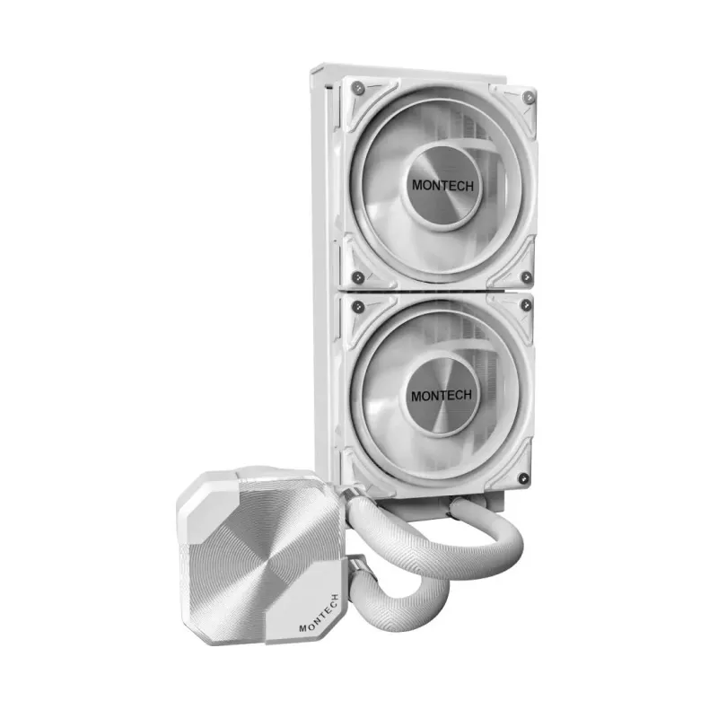 Montech HyperFlow Silent 240 refrigeración líquida todo en uno para procesador 12 cm blanco 1 ud.