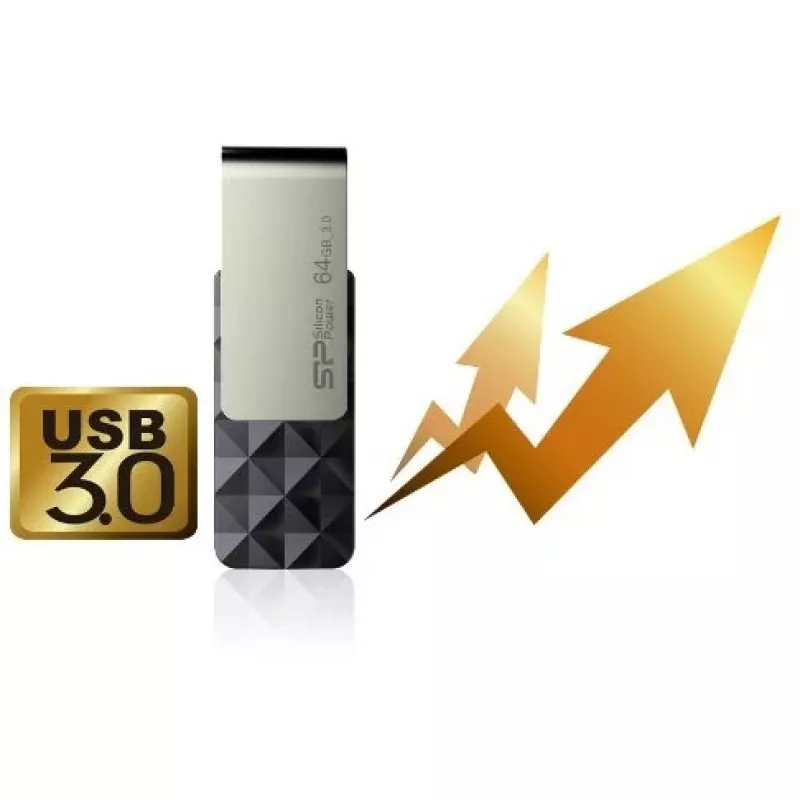 Silicon Power Blaze B30 SP016GBUF3B30V1K memoria USB, 16 GB, USB 3.0, negro