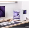 Jonsbo D31 Screen caja de PC Micro-ATX, cristal templado, blanca