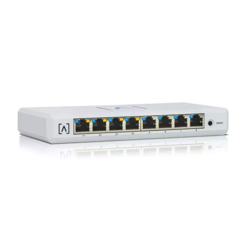 Alta Labs S8-POE Switch de red gestionado Gigabit Ethernet (10/100/1000) Power over Ethernet (PoE) blanco