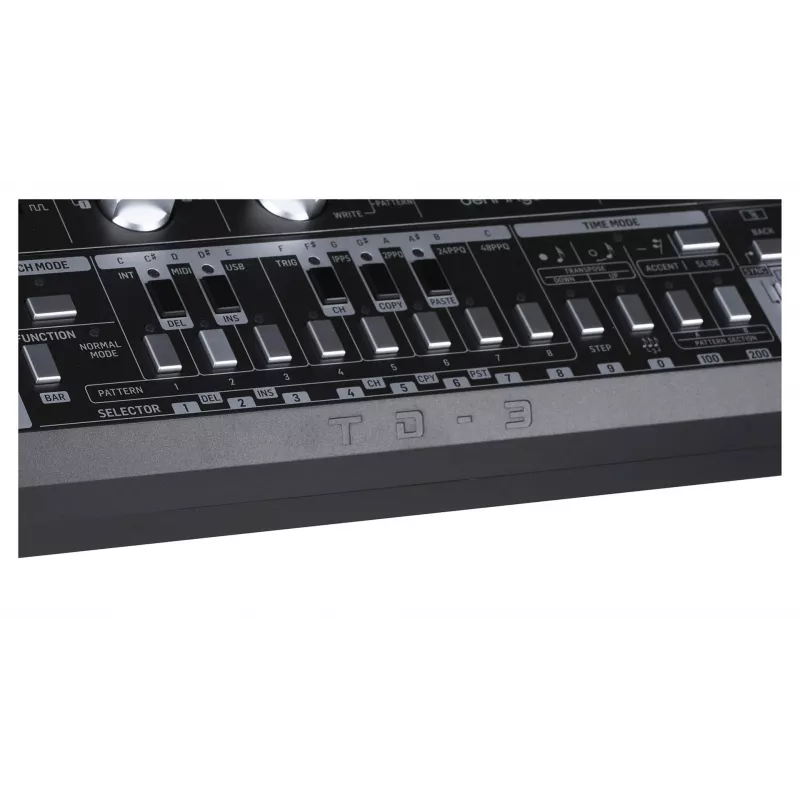 Behringer TD-3-BK sintetizador analógico de líneas de bajo, negro