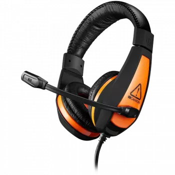 CANYON Star Raider GH-1A, auriculares gaming jack 3,5 mm con micrófono ajustable y control de volumen, con adaptador 2 en 1 de 3,5 mm, cable 2 m, negro, 0,23 kg
