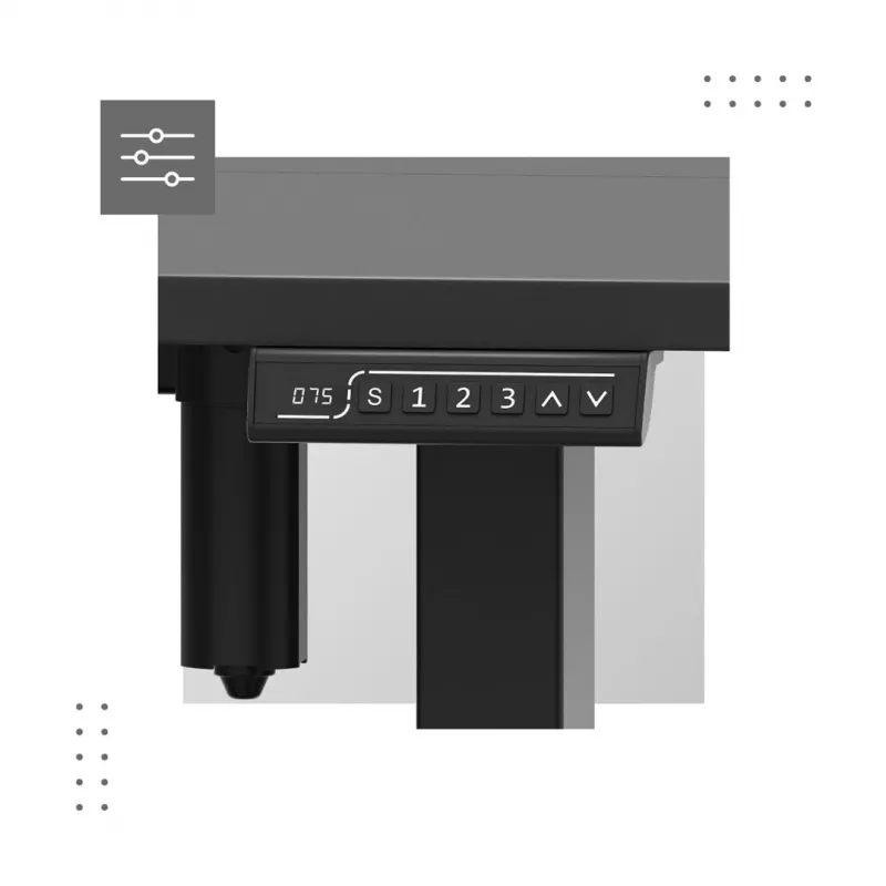 Mark Adler MA-Leader 7.6 escritorio eléctrico de altura regulable, 160×80 cm, negro