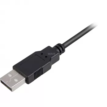 Cable USB 2.0, conector macho USB-A > conector macho USB-B (negro, 2,0 metros)