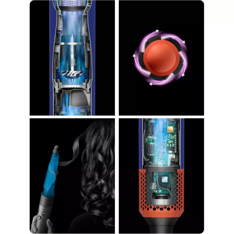 Dyson Airwrap i.d. Multistyler Negro cálido, Naranja, Verde azulado 1300 W 2,675 m