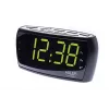 Radio despertador Adler AD 1121 — radio despertador, sintonizador FM/AM, pantalla LED, respaldo de batería, negro