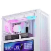 Carcasa PC Corsair FRAME 4000D LCD RS, semitorre, ATX, ARGB, cristal templado - blanco