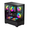 Caja de PC Darkflash C365 (negra) con 5 ventiladores incluidos