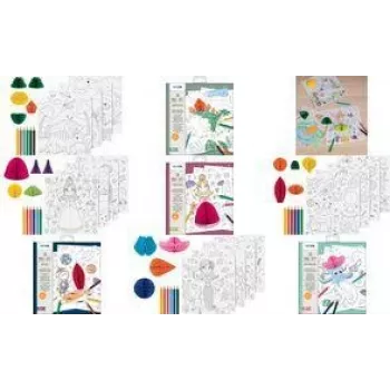 Set de colorear 3D princesas HEYDA, varios colores, 1 ud. (204870767)