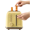 BUYDEEM Tostadora de 2 rebanadas, Modelo DT620E, Color Mellow Yellow, EU