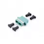Equip acoplador de fibra óptica SC, OM3 multimodo dúplex, SC, turquesa, multimodo, 34,7 mm, 9,4 mm, 33 mm